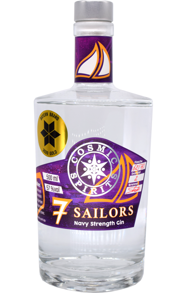 7 Sailors London Dry Gin Navy Strength (Gold prämiert)