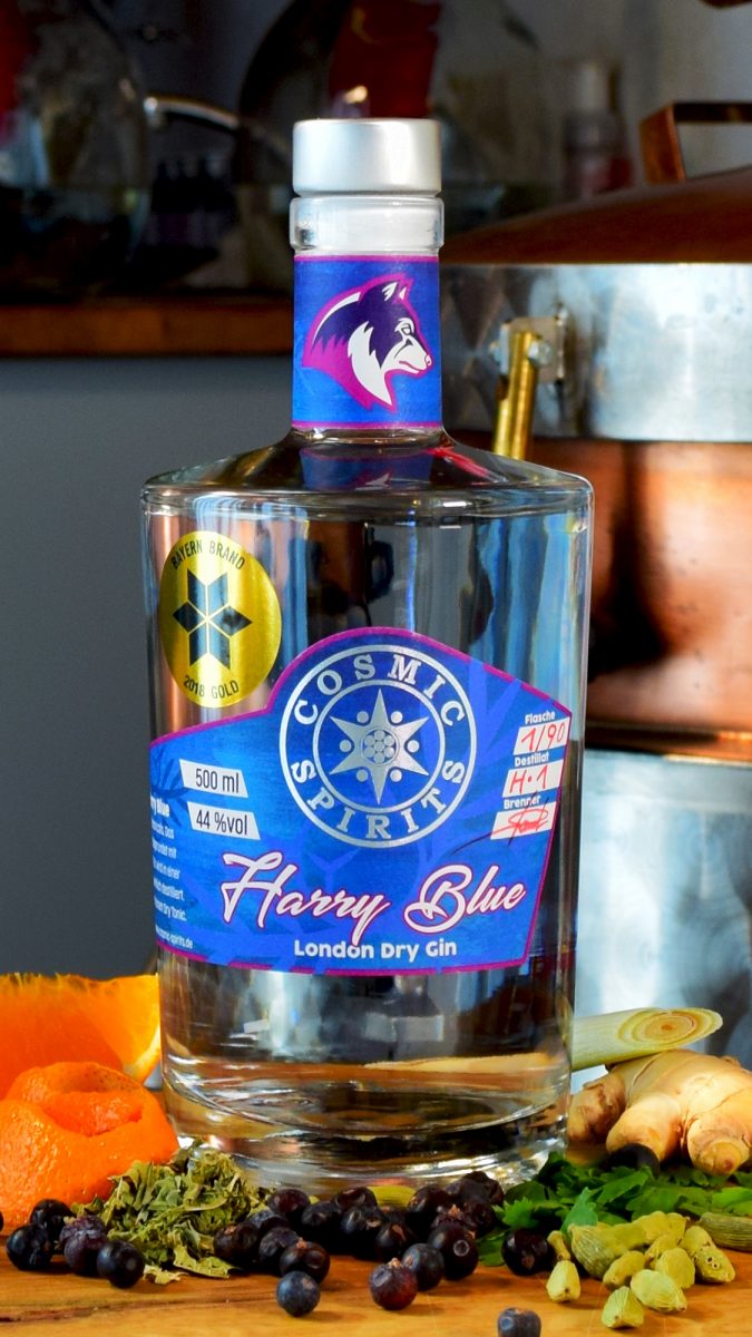 Harry Blue London Dry Gin (Gold prämiert)